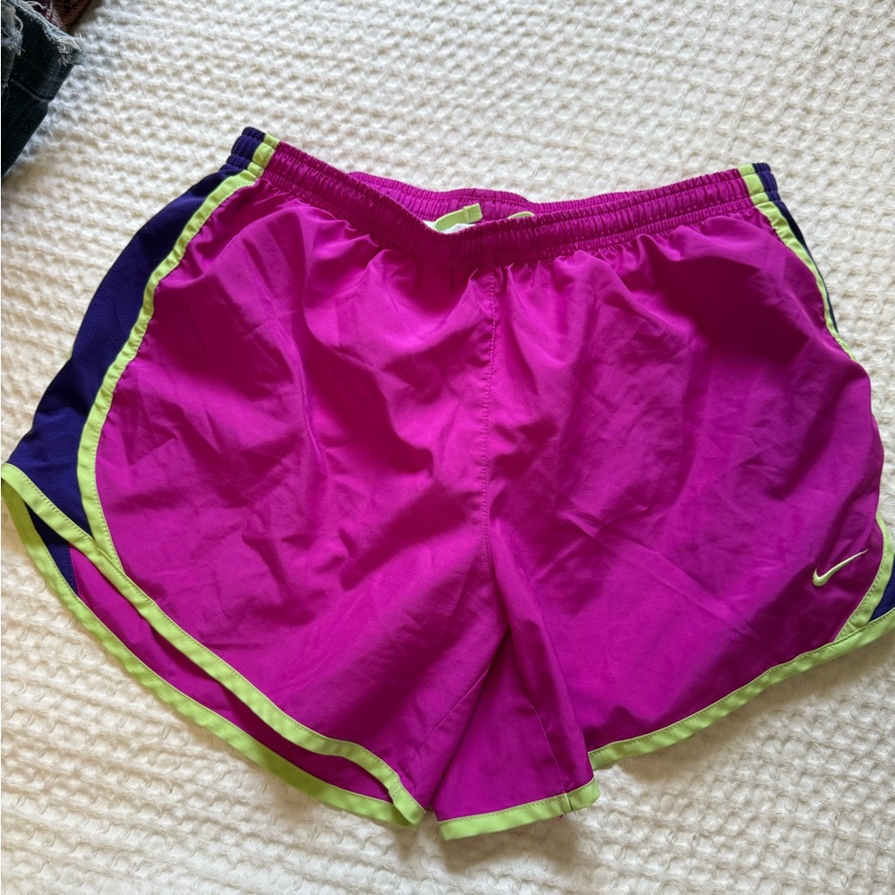 Nike Girl’s XL Fuchsia and Lime Athletic Shorts